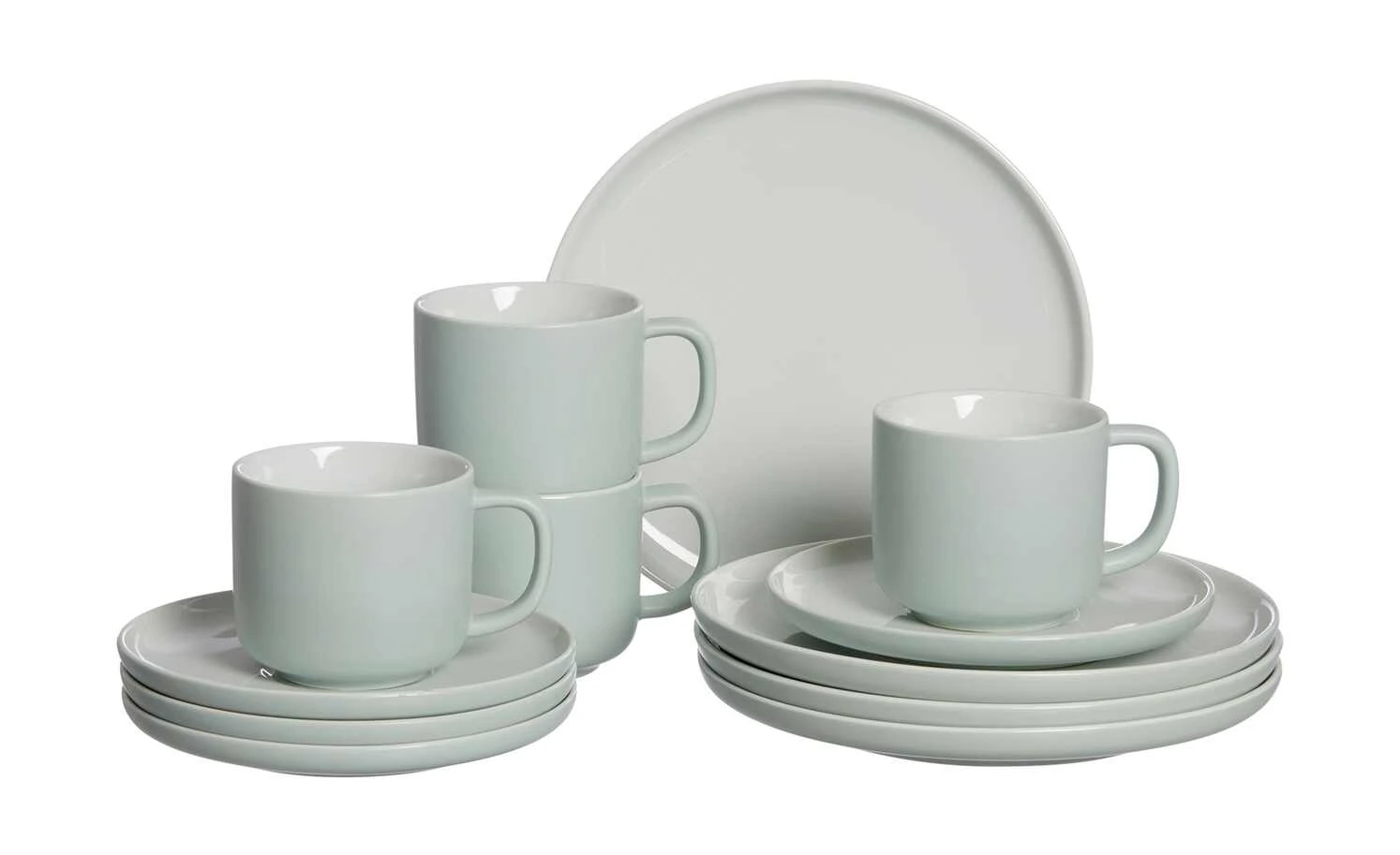 Ritzenhoff & Breker Kaffeeservice, 12-teilig Jasper | Mint / Weiß 6 Ritzenhoff & Breker Kaffeeservice, 12-teilig Jasper | Mint / Weiß – Bild 4