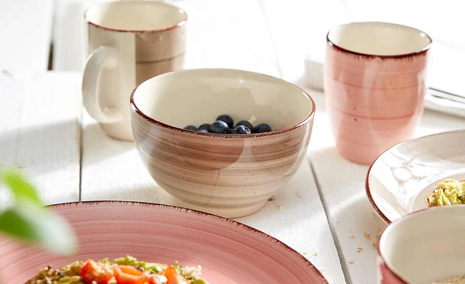 Ritzenhoff & Breker Kombiservice 16-tlg. Happy | Grau + Rosa 4 Ritzenhoff & Breker Kombiservice 16-tlg. Happy | Grau + Rosa – Bild 2