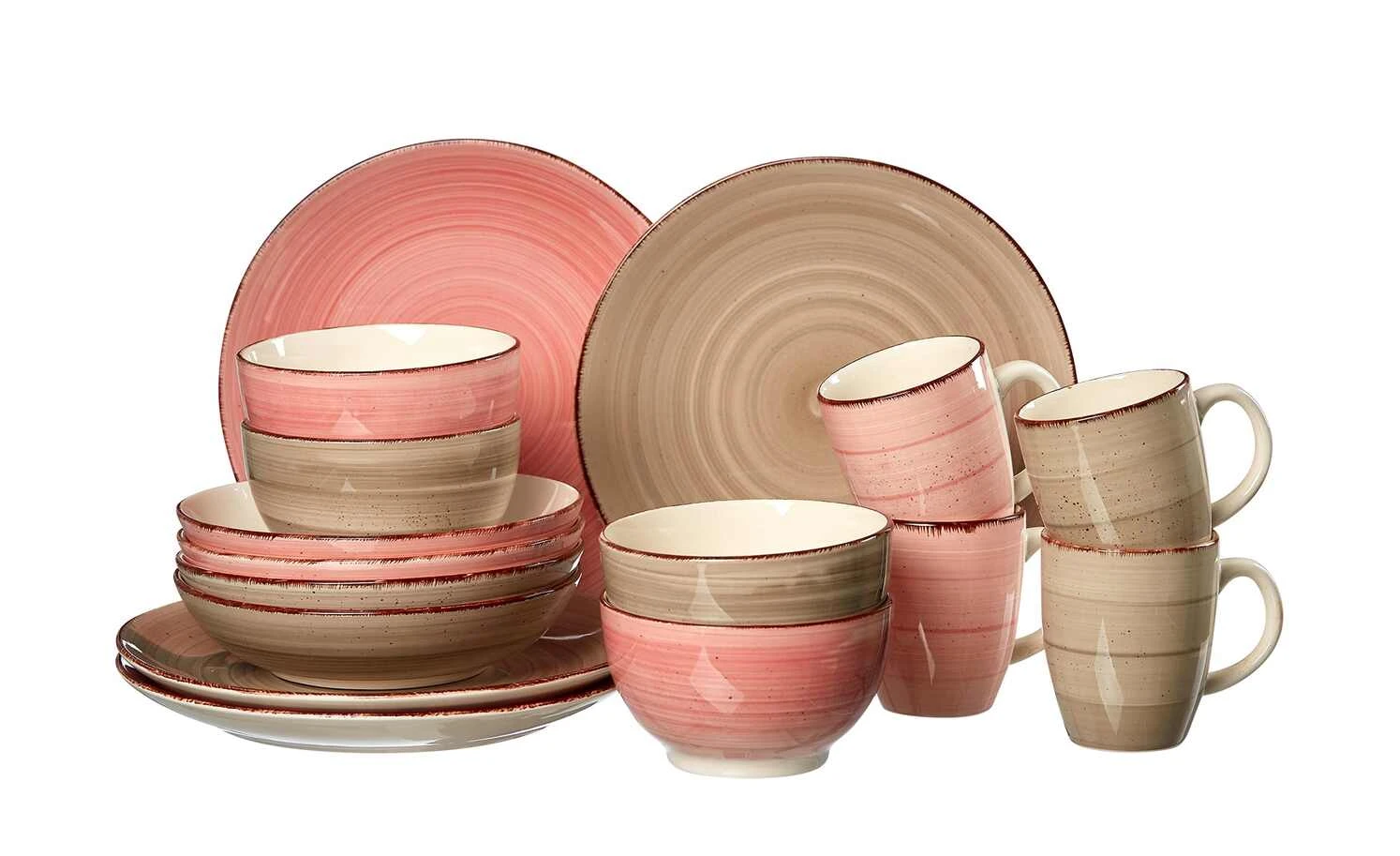 Ritzenhoff & Breker Kombiservice 16-tlg. Happy | Grau + Rosa 7 Ritzenhoff & Breker Kombiservice 16-tlg. Happy | Grau + Rosa – Bild 5