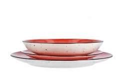 Peill+Putzler Speiseteller Genua | Rot / Weiß Speiseteller