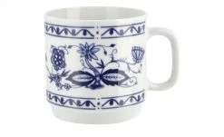 Kahla Becher mit Henkel "Rosella" Zwiebelmuster | Becher mit Henkel 300 ml