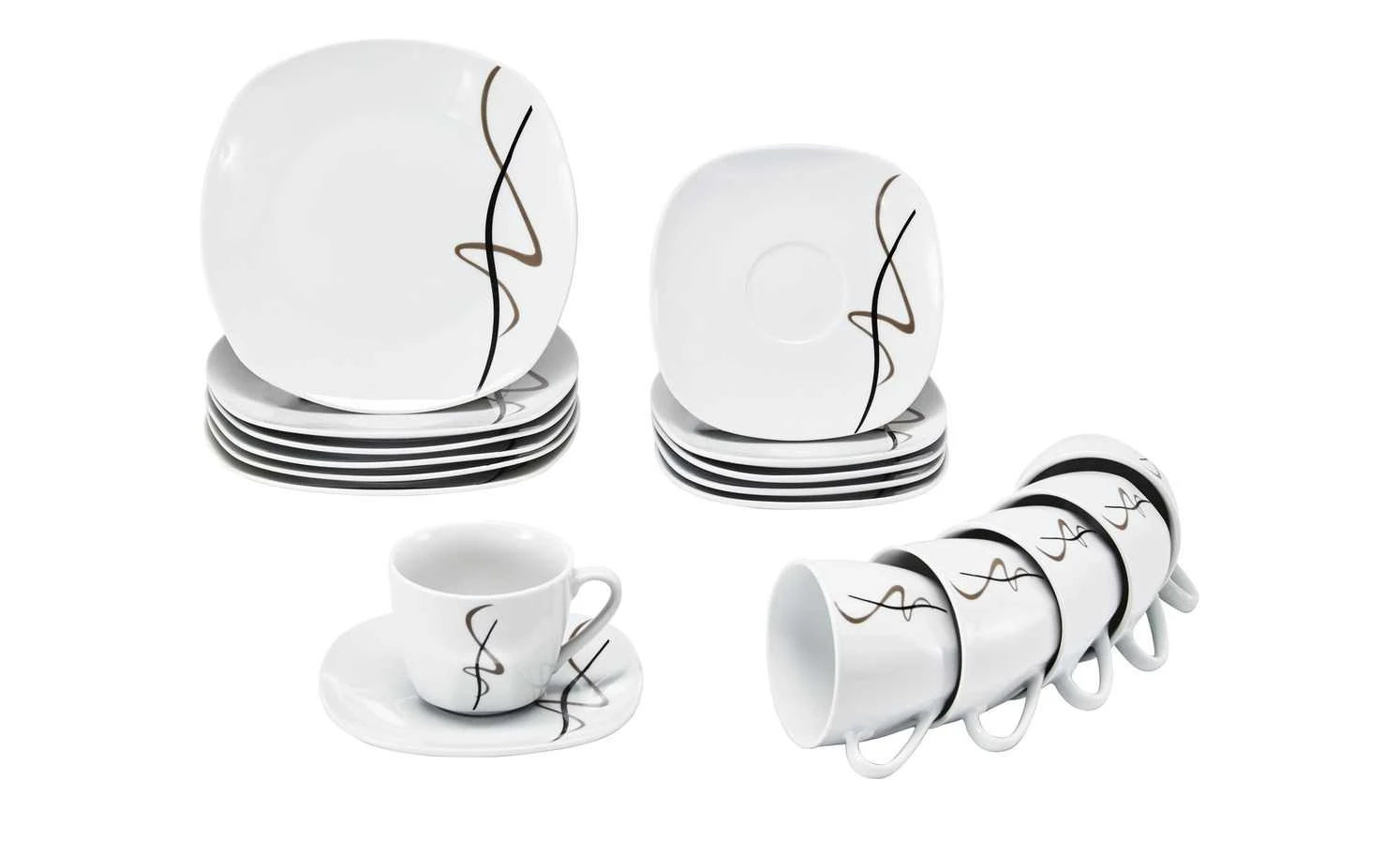 KHG Kaffeegeschirr, 18-teilig Pamela | Kaffeeservice 3 KHG Kaffeegeschirr, 18-teilig Pamela | Kaffeeservice